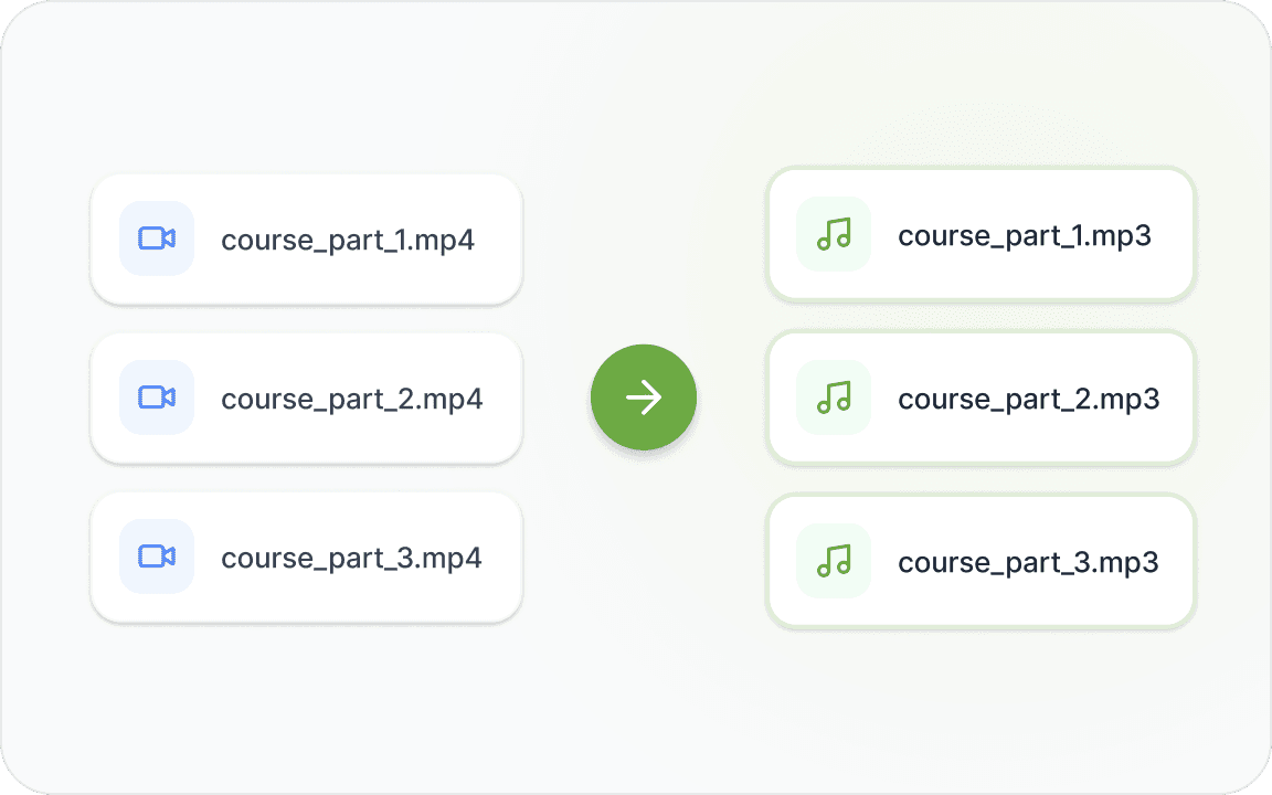 Extraccion por lotes de audio desde video con un clic